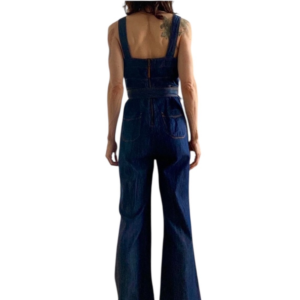 *Like New* Anthropologie Pilcro Wide-Leg Denim Jumpsuit Size 2 - Picture 7 of 10